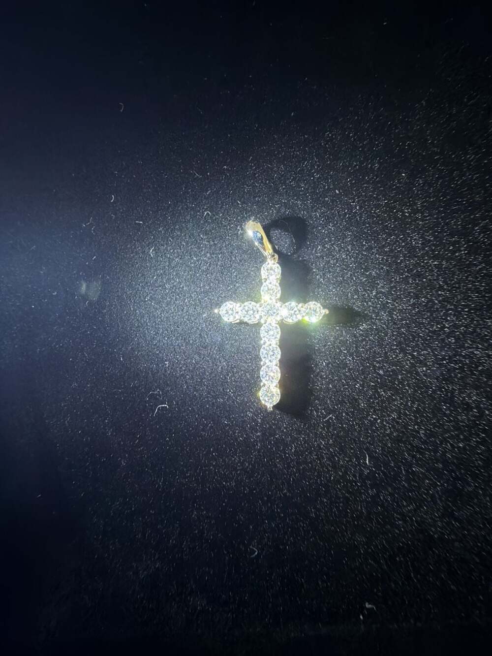 Real Moissanite Cross Pendant